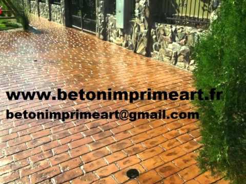 Beton Imprime Auquainville (14140),France www.betonimprimeart.fr YouTube-