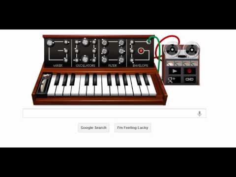 Robert Moog Google Doodle - Tetris Theme and Variations