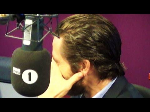 Jake Gyllenhaal's reaction Greg James does Miley Cyrus' Wrecking Ball.....NAKED