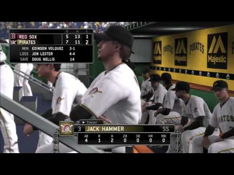 MLB 14 The Show: Jack Hammer vs Boston Red Sox - Road To The Show (SS) Pitt - EP13 1