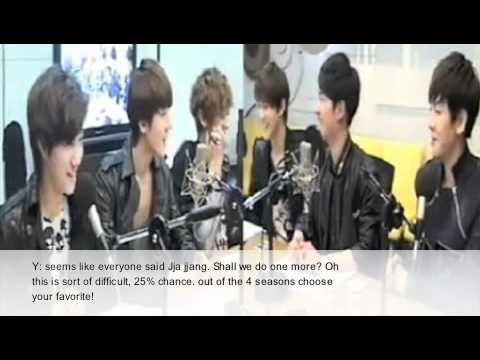 [eng subs] 120514 EXO-K on Younha's Starry Night Radio Show (PART 3)