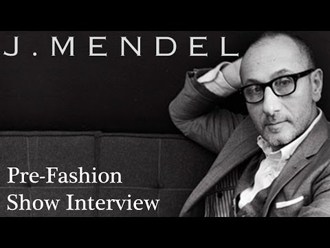 J. Mendel Pre Fashion Show Interview with Dr. Lisa Airan and Gilles Mendel