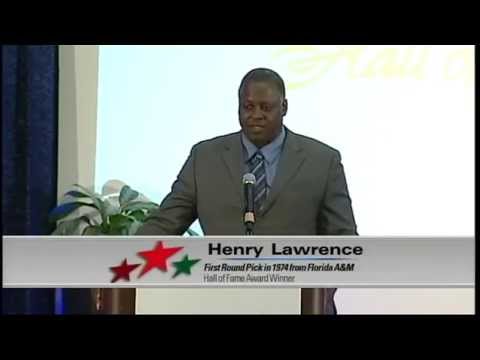 Henry Lawrence's Induction Speech at the Florida Sports Hall of Fame 2012 Part 1