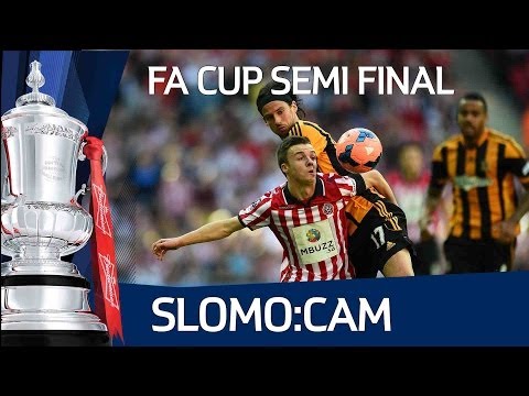 SLOMO:CAM Hull City vs Sheffield United FA Cup Semi Final in super slow motion