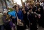 Serbian pilgrims carry crosses during Good Friday in Jerusalem Friday, April 18, 2014, as Christians commemorated the crucifixion of Jesus Christ.