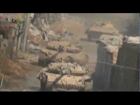 Free Syrian army destroy russian T90 tank and others attacks in a video compilation