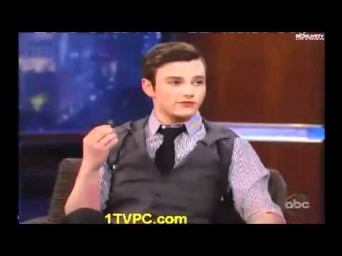 Chris Colfer on his low voice + speaking French.