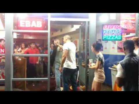 Kebab shop workers vs Birmingham lads