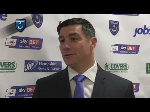 Richie Barker's first interview as Pompey boss