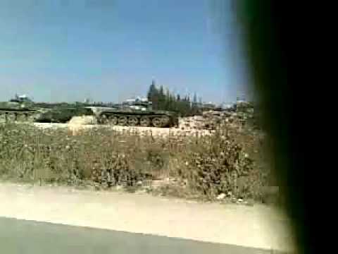 Homs Alrastan Highway :Tanks around the city of Talbisa and Alrastan