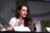 Kristen Stewart speaking at the 2012 San Diego Comic-Con International in San Diego, California.