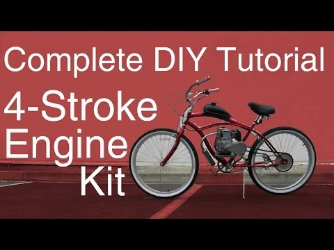 BikeBerry.com - How To Install a 48cc 4-Stroke Engine Kit on your Bicycle