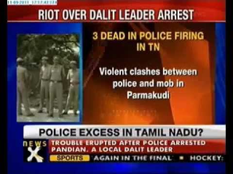 Police firing on Dalit Patriots