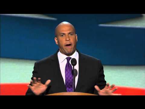 Mayor Cory Booker Lays out Party Platform at the DNC