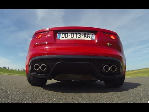 0-100 km/h : Jaguar F-Type R Coupe loud sound (Motorsport)