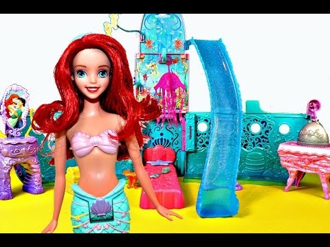 Ariel 2 in 1 Royal Ship The Little Mermaid Toy Doll House Boat Barbie and Sisters DisneyCarToys