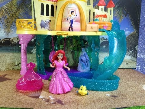 Disney Princess The Little Mermaid Castle Playset with Disney Princess Ariel and Flounder