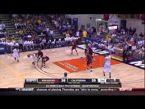 Cal Men's Basketball: Arkansas Highlights (EA Sports Maui Invitational)