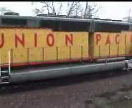 UP 6936 on train SCHCB passing through Rochelle, Illinois