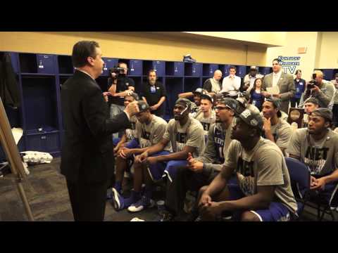 Kentucky Wildcats TV: Coach Cal talks to his team following the victory over Michigan.