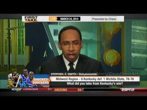 ESPN First Take | #8 Kentucky defeats #1 Wichita State, 78-76