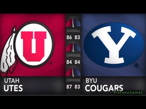 NCAA College Football 14 - Utah Utes vs BYU Cougars - 1st Qrt - HD