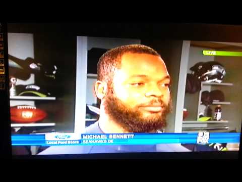 Michael Bennett postgame vs Saints