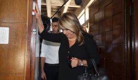 Zaken arriving in Tel Aviv District Court on Thursday, May 15.