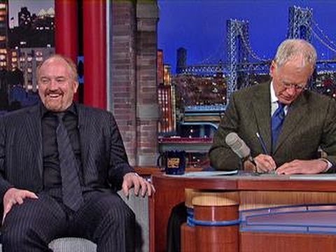 David Letterman - Louis C.K. Makes Letterman TV History