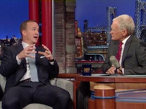 David Letterman - Peyton Manning Talks 