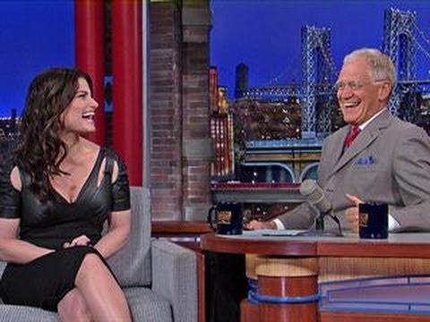 David Letterman - Idina Menzel on Adele Nazeem