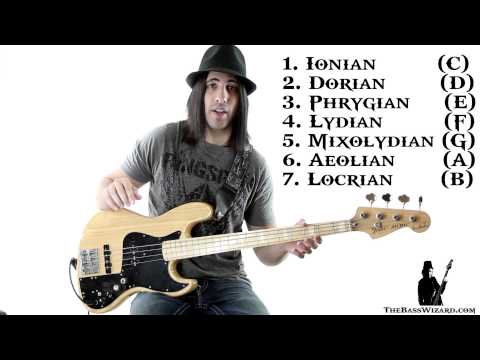 Bass Lesson - Beginner's Guide to Scales and Modes (The Bass Wizard)