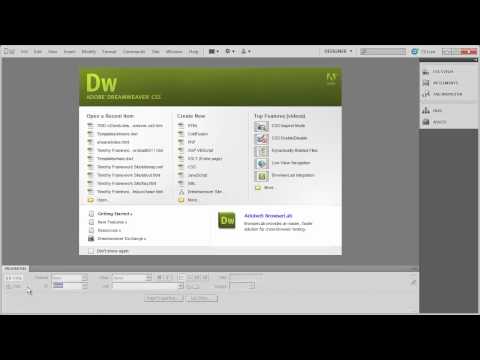 2 - Introduction to Dreamweaver Tutorial (CS5)