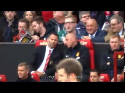 Ryan Giggs Entrance as Manager to Huge Applause Manchester United 4-0 Norwich 26/4/14