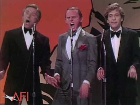 Kirk Douglas, Frank Gorshin and George Segal Sing Give My Regards To Broadway for James Cagney