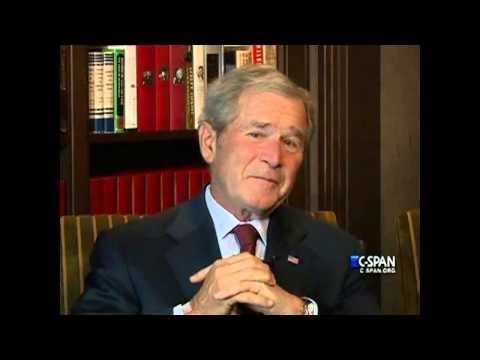 Former President George W. Bush on relationship with Dick Cheney (C-SPAN)