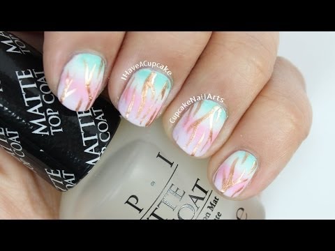 Spring Ombre Nail Art