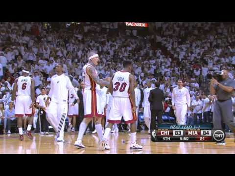 Norris Cole drive and dunk Heat-Bulls Game 5