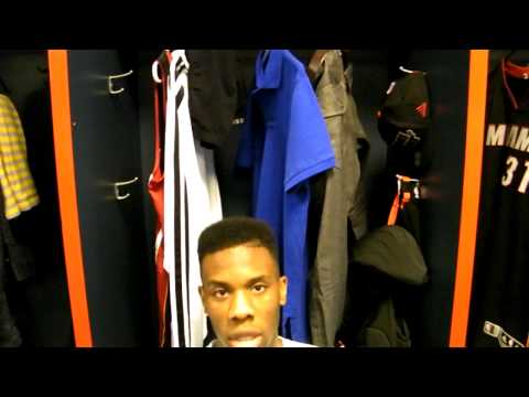 Interview - Norris Cole - Miami Heat @Washington Wizards - 10/15/2013