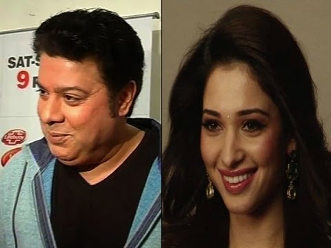 Sajid Khan helps Tamannaah host a scene - IANS India Videos