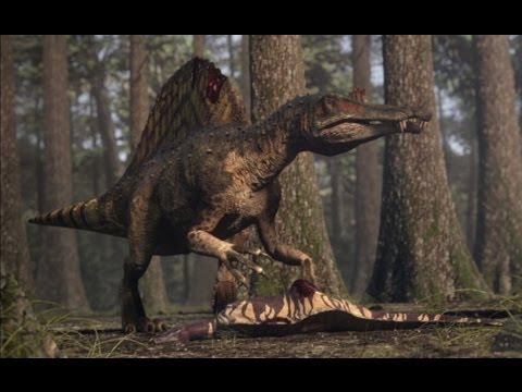 Spinosaurus vs Carcharodontosaurus - The balance of power  - Planet Dinosaur - BBC