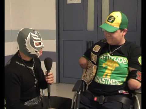 Superkid Kyle Barton chats to WWE's Rey Mysterio