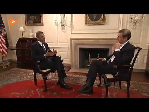 Interview Claus Kleber mit Barack Obama im ZDF  heute journal am 18  Januar 2014