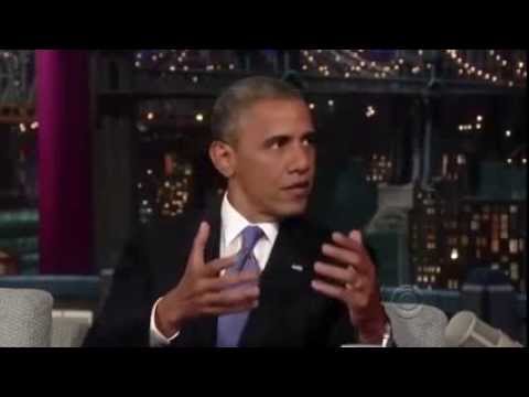 Barack Obama on David Letterman 2013 FULL