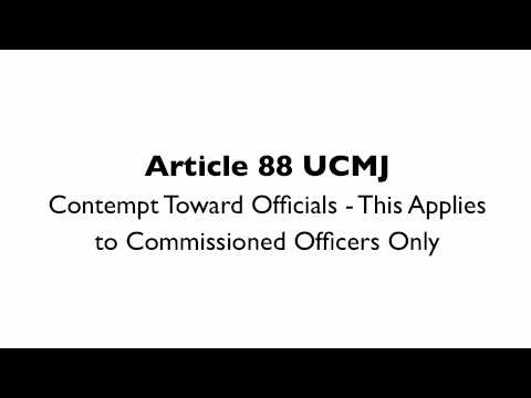 Fort Bragg Court Martial Lawyer - Article 88 UCMJ Contempt Towards Officials