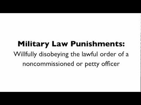 Article 91 Court Martial Attorney - Willfully Disobeying an NCO or Petty Officer