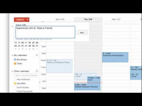 Creating Events in Google Calendar