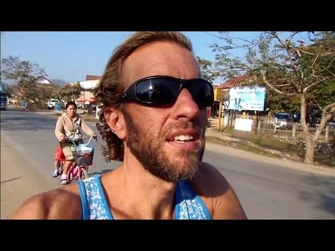 Bicycling around Luang Prabang, Laos