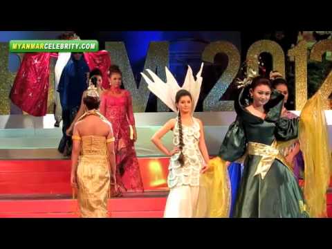 Miss Tourism 2012 Beauty Contest in Yangon, Myanmar