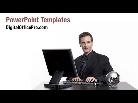 Business Executive PowerPoint Template Backgrounds - DigitalOfficePro #06927W